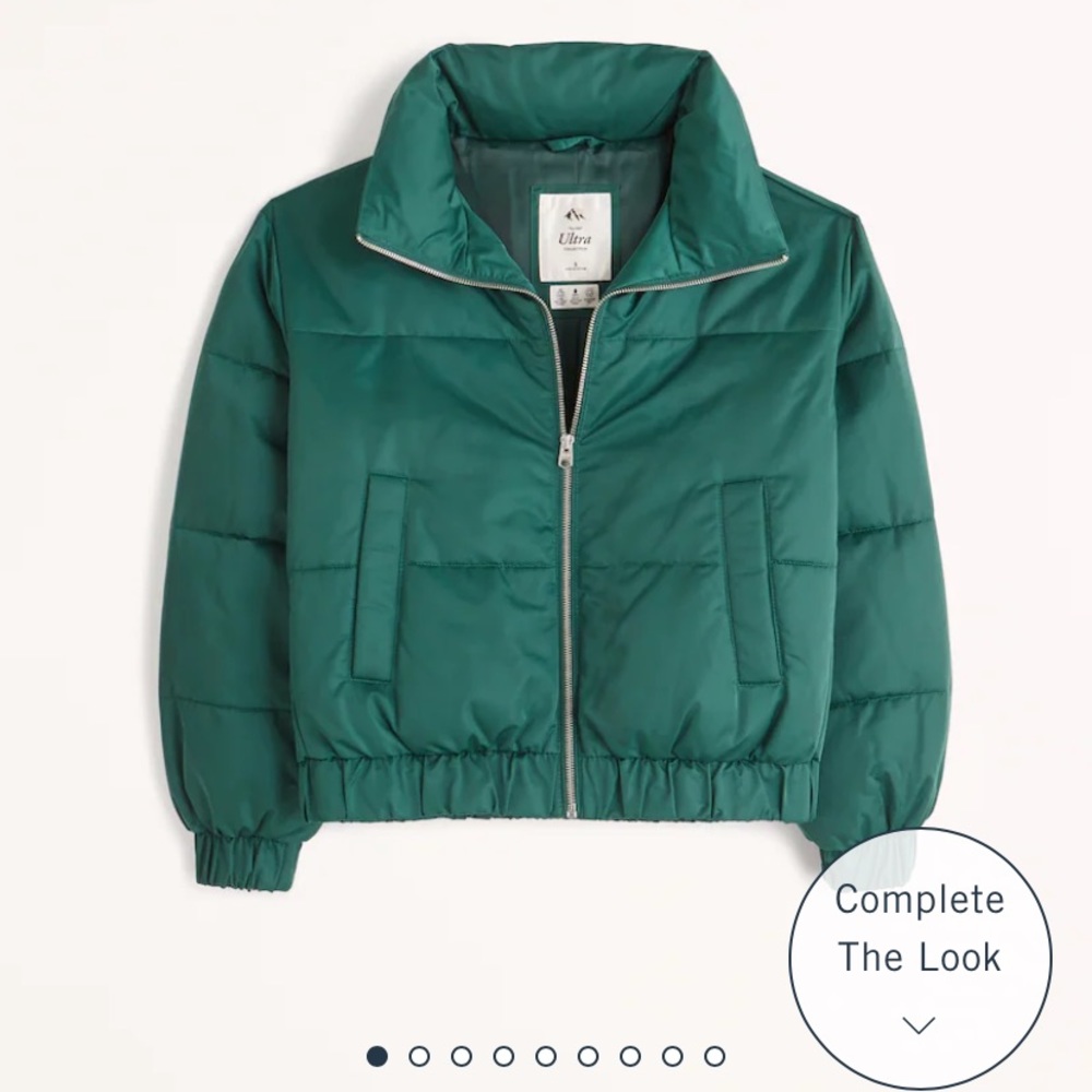 Abercrombie Ultra Mini Puffer in Green